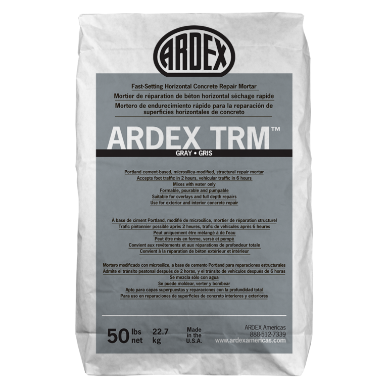 ARDEX TRM TRANSPORTATION REPAIR MORTAR 50 LB Bag Fast-Setting Horizontal Concrete Repair Mortar