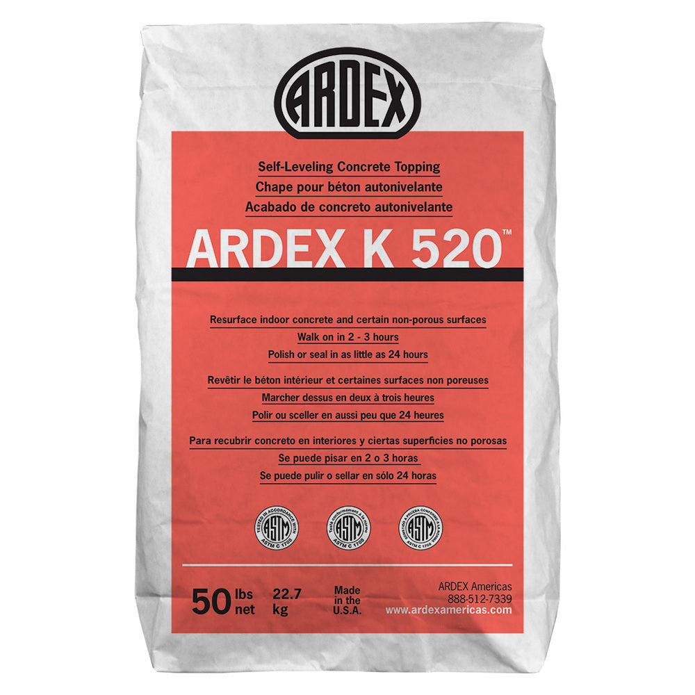 Ardex 50Lb K 520 Self-Leveling Concrete Topping 50 lb