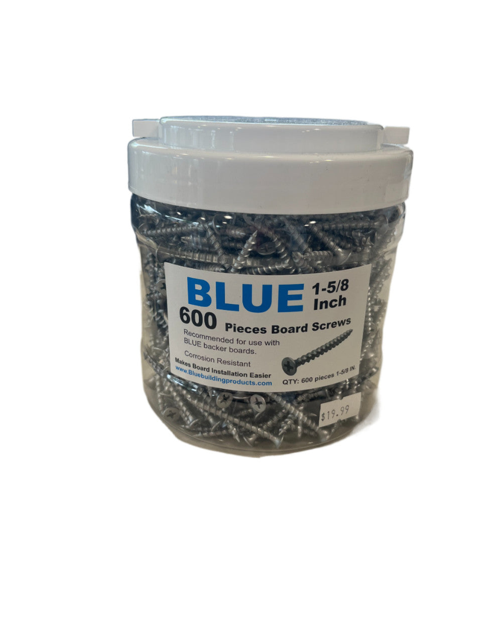 Blue Board 600 Count 1 5/8" Galvanized Screws